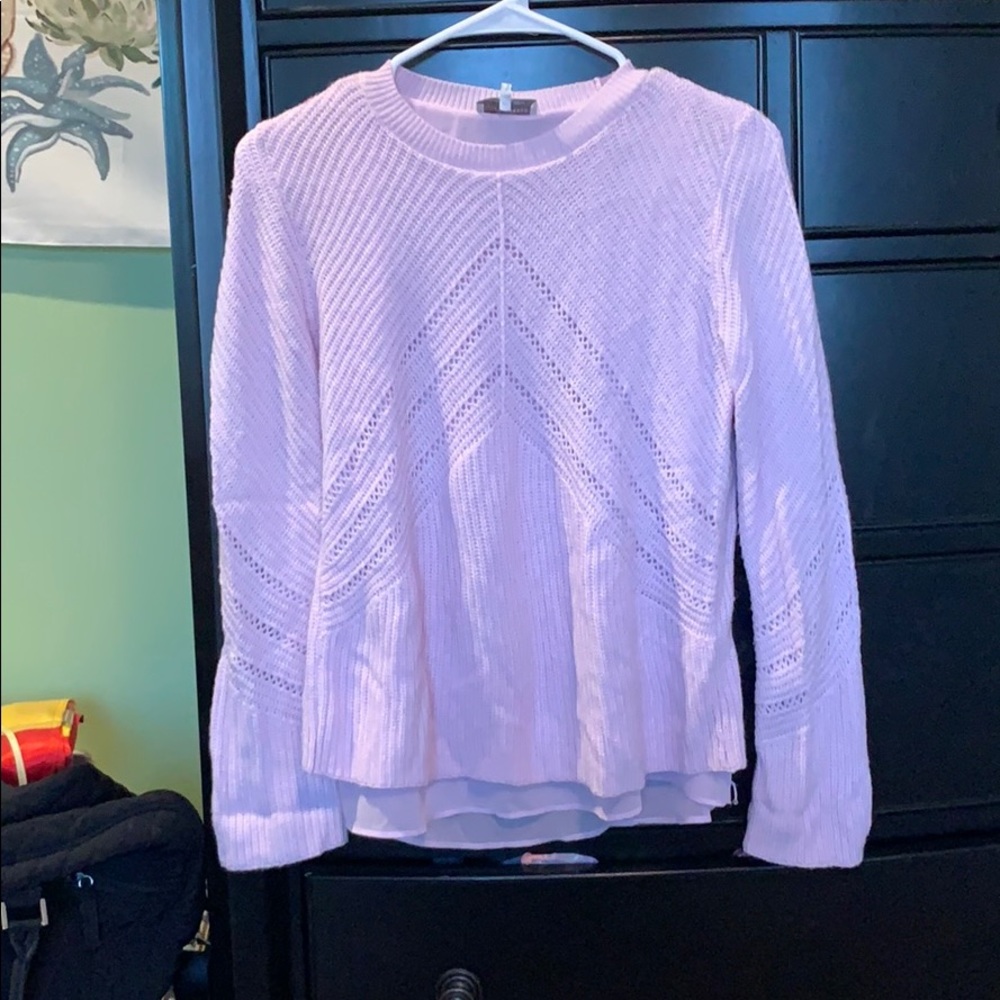 Lucky Brand Layered Pink Sweater
